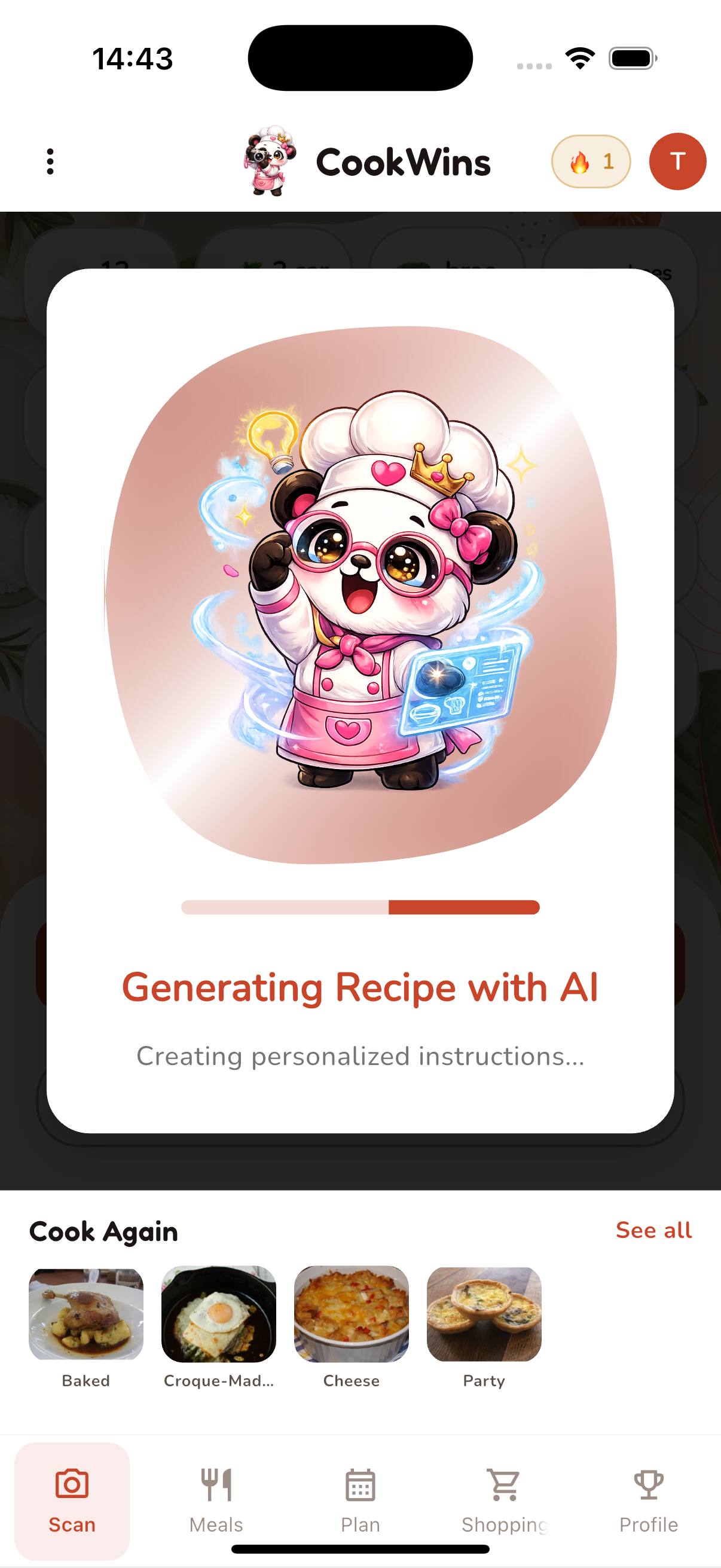 CookWins genera la receta
